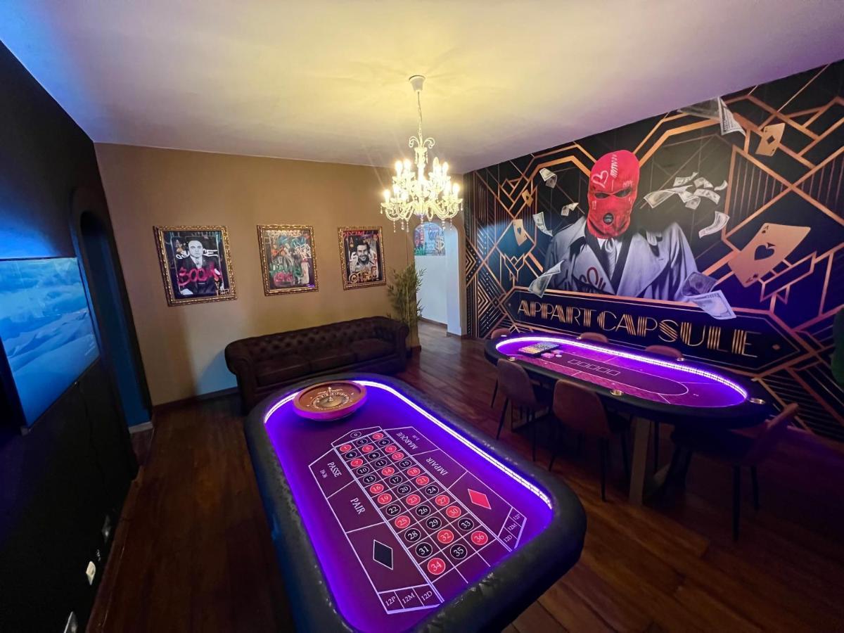 Capsule Casino - Jacuzzi - Billard - Netflix - Console & Jeux Apartamento Mons Exterior foto